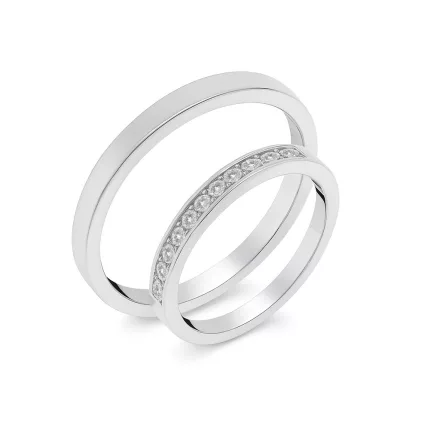 14K arany karikagyűrű pár - ETH-M-0-015-B-294-F