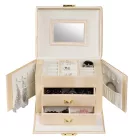 EDELWOLLE (EW-504-1) SZINETIKUS BŐR ÉKSZERTARTÓ DOBOZ