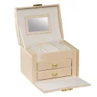 EDELWOLLE (EW-504-1) SZINETIKUS BŐR ÉKSZERTARTÓ DOBOZ