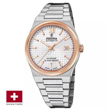 F20030/1 - Festina Swiss automatic férfi karóra ∅40,0 mm