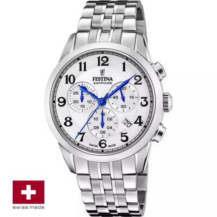 F20040/1 - Festina Swiss Chrono férfi karóra ∅41,0 mm