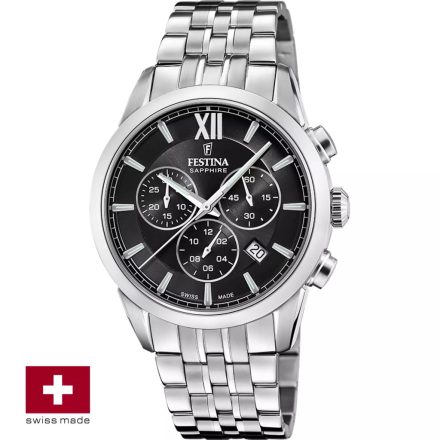 F20040/4 - Festina Swiss Chrono férfi karóra ∅41,0 mm