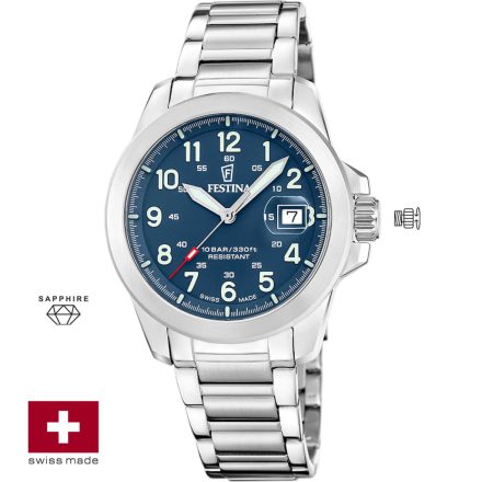 Festina Swiss Classic Field férfi karóra szett Ø: 41,8 mm Típus: F20081/2