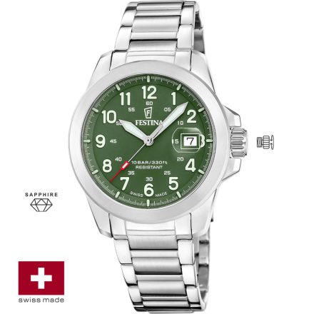 Festina Swiss Classic Field férfi karóra szett Ø: 41,8 mm Típus: F20081/3