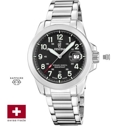 Festina Swiss Classic Field férfi karóra szett Ø: 41,8 mm Típus: F20081/4