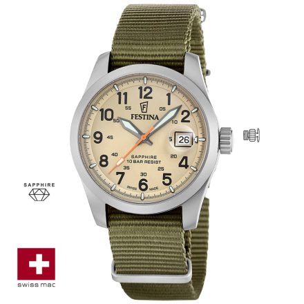 Festina Swiss Classic Field férfi karóra Ø: 39 mm Típus: F20082/1