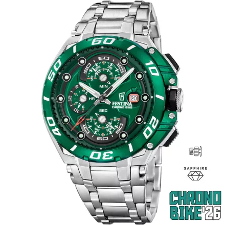 Festina Chrono Bike 2026 férfi Karóra Ø: 46,0 mm Típus: F20754/5