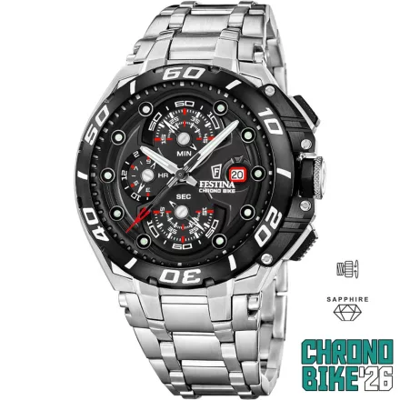 Festina Chrono Bike 2026 férfi Karóra Ø: 46,0 mm Típus: F20754/6