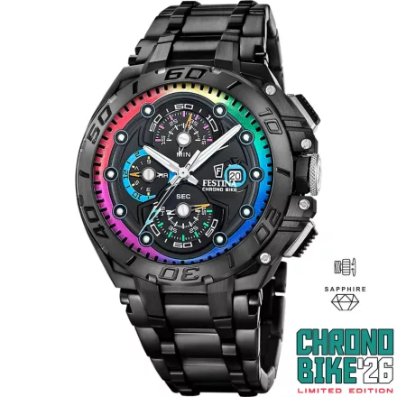 Festina Chrono Bike 2026 férfi Karóra Ø: 46,0 mm Típus: F20761/1 3000 db limitált