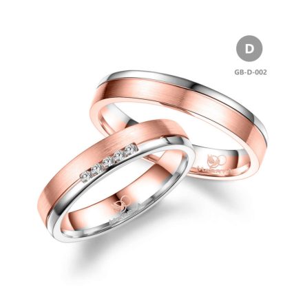 14 karátos Arany karikagyűrű pár - GB-002-14K-D