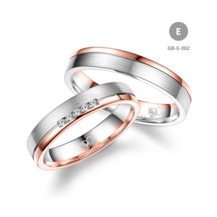 14 karátos Arany karikagyűrű pár - GB-002-14K-E