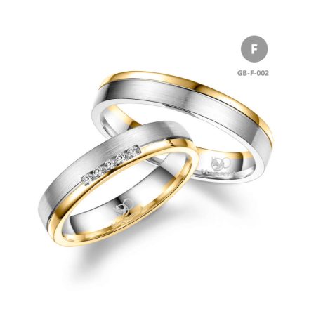 14 karátos Arany karikagyűrű pár - GB-002-14K-F