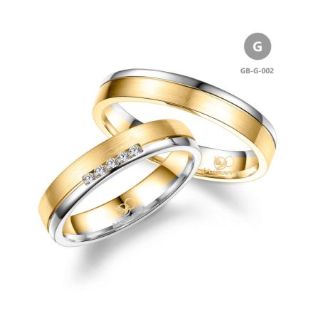 14 karátos Arany karikagyűrű pár - GB-002-14K-G
