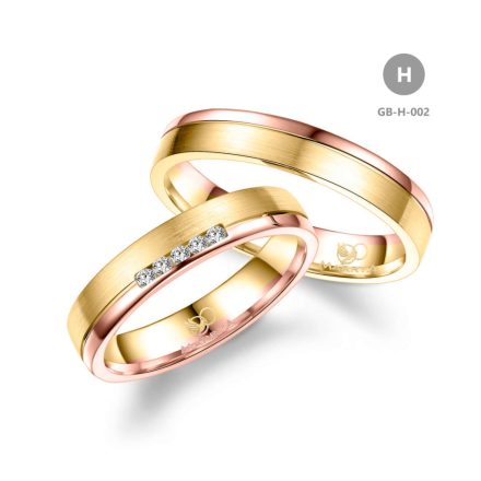 14 karátos Arany karikagyűrű pár - GB-002-14K-H