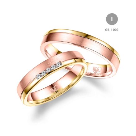 14 karátos Arany karikagyűrű pár - GB-002-14K-I