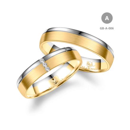 14 karátos Arany karikagyűrű pár - GB-006-14K-A