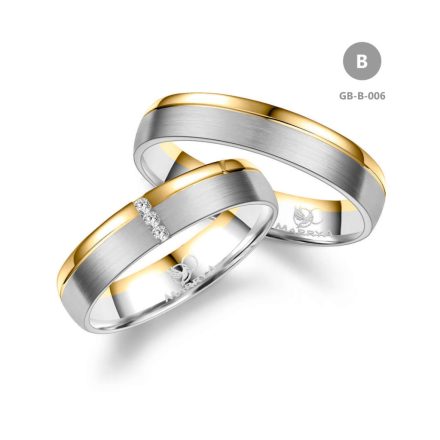 14 karátos Arany karikagyűrű pár - GB-006-14K-B