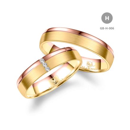 8 karátos Arany karikagyűrű pár - GB-006-18K-H