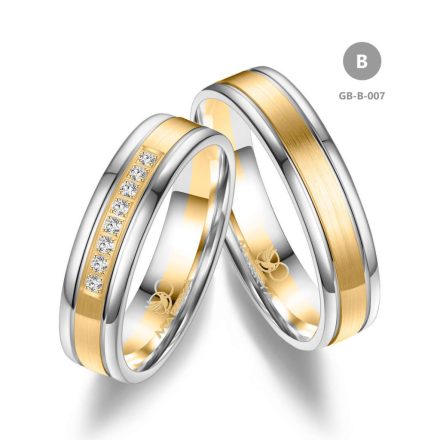 8 karátos Arany karikagyűrű pár - GB-007-18K-B