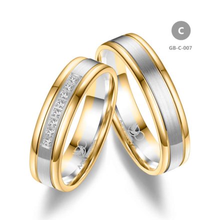 8 karátos Arany karikagyűrű pár - GB-007-18K-C