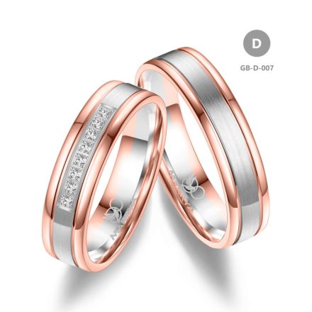 8 karátos Arany karikagyűrű pár - GB-007-18K-D