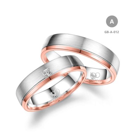 14 karátos Arany karikagyűrű pár - GB-012-14K-A