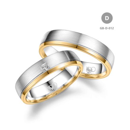 14 karátos Arany karikagyűrű pár - GB-012-14K-D