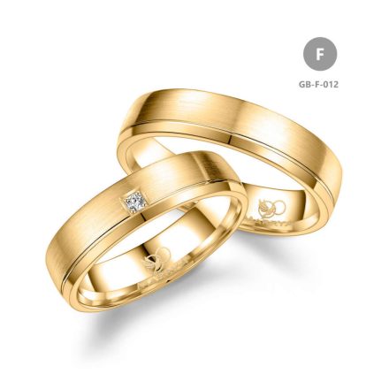 14 karátos Arany karikagyűrű pár - GB-012-14K-F