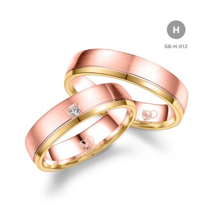 14 karátos Arany karikagyűrű pár - GB-012-14K-H