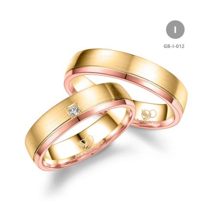 14 karátos Arany karikagyűrű pár - GB-012-14K-I