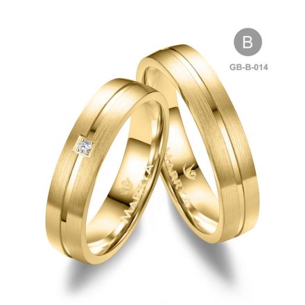 14 karátos Arany karikagyűrű pár - GB-014-14K-B