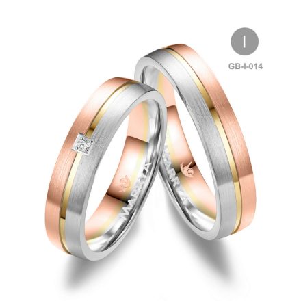 14 karátos Arany karikagyűrű pár - GB-014-14K-I