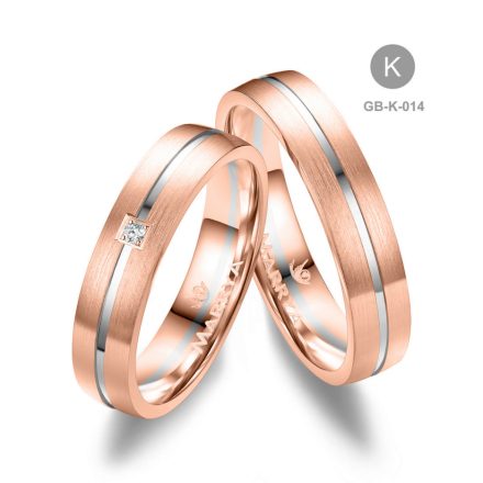 14 karátos Arany karikagyűrű pár - GB-014-14K-K