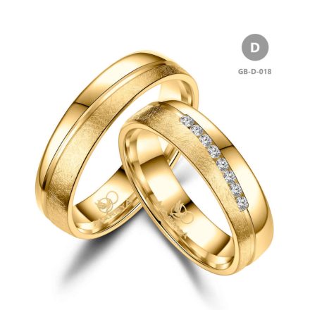 8 karátos Arany karikagyűrű pár - GB-018-8K-D
