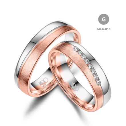 14 karátos Arany karikagyűrű pár - GB-018-14K-G
