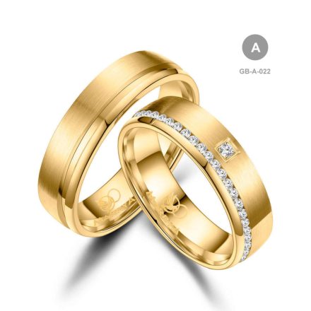 14 karátos Arany karikagyűrű pár - GB-022-14K-A