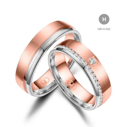 14 karátos Arany karikagyűrű pár - GB-022-18K-H