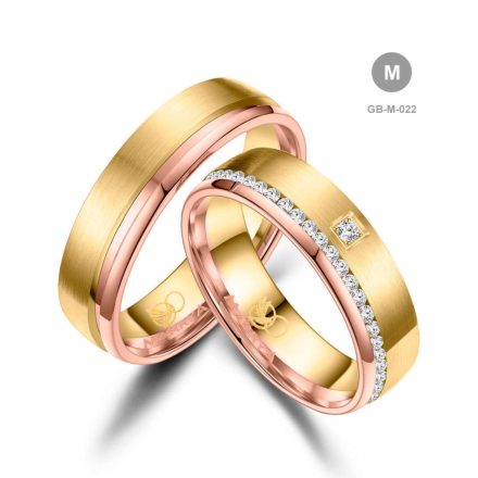 14 karátos Arany karikagyűrű pár - GB-022-8K-M