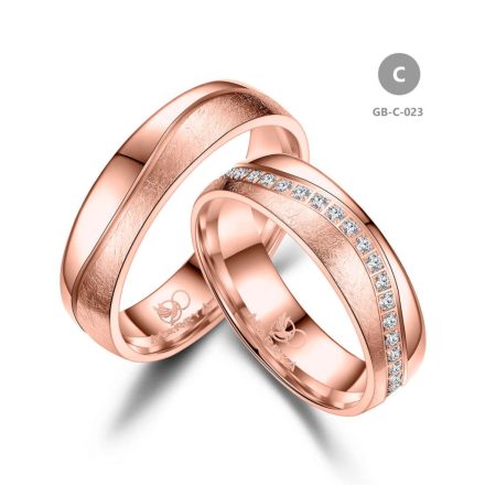 8 karátos Arany karikagyűrű pár - GB-023-18K-C