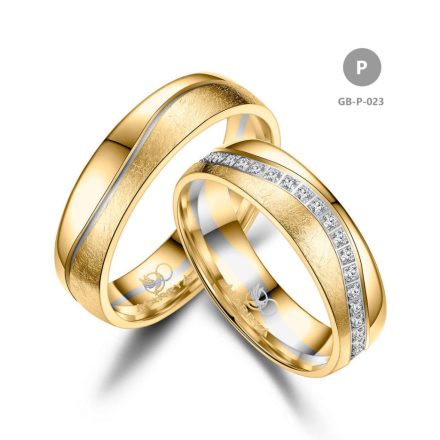 14 karátos Arany karikagyűrű pár - GB-023-14K-P