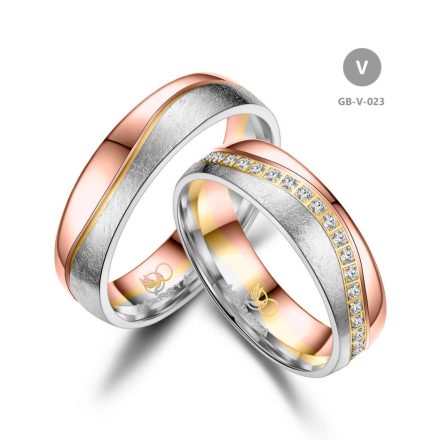 14 karátos Arany karikagyűrű pár - GB-023-14K-V