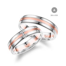 14 karátos Arany karikagyűrű pár - GB-028-14K-A