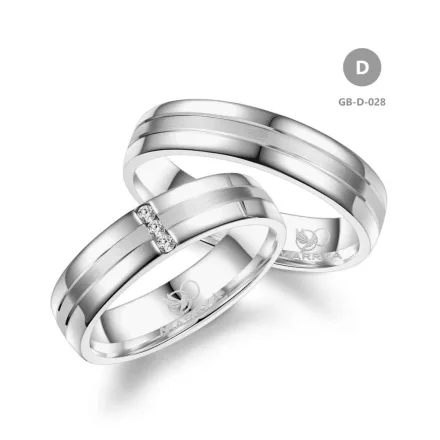 14 karátos Arany karikagyűrű pár - GB-028-14K-D