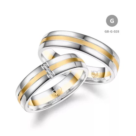 14 karátos Arany karikagyűrű pár - GB-028-14K-G