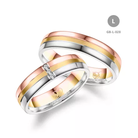 14 karátos Arany karikagyűrű pár - GB-028-14K-L