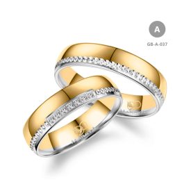 14 karátos Arany karikagyűrű pár - GB-037-14K-A