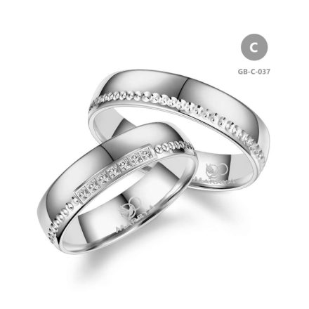 14 karátos Arany karikagyűrű pár - GB-037-14K-C