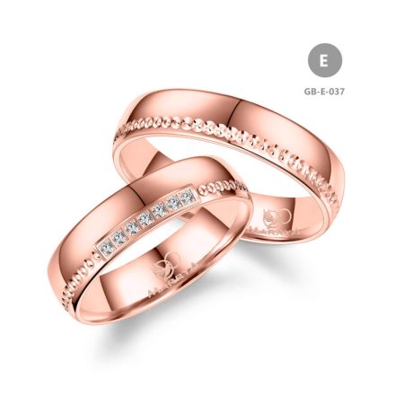 14 karátos Arany karikagyűrű pár - GB-037-14K-E