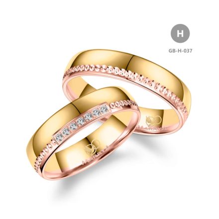 14 karátos Arany karikagyűrű pár - GB-037-14K-H