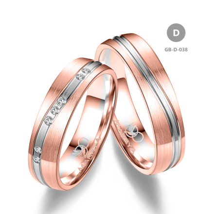 8 karátos Arany karikagyűrű pár - GB-038-18K-D